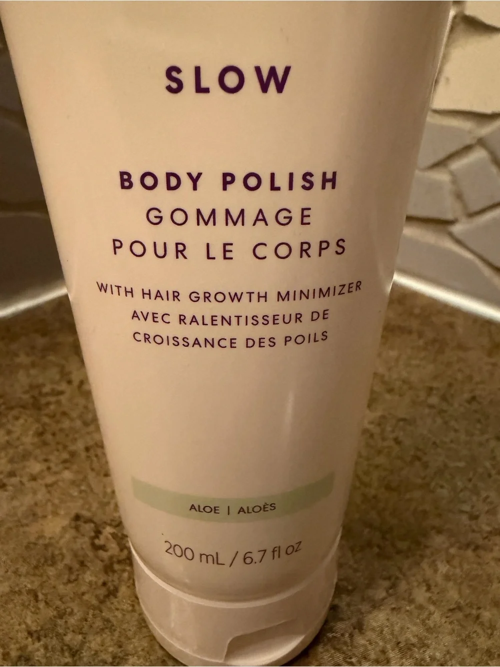 EWC Slow Aloe Body Polish Exfoliating Scrub — Soft Pink
